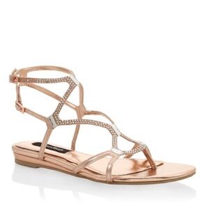 WHBM ROSE GOLD GLADIATOR SANDAL